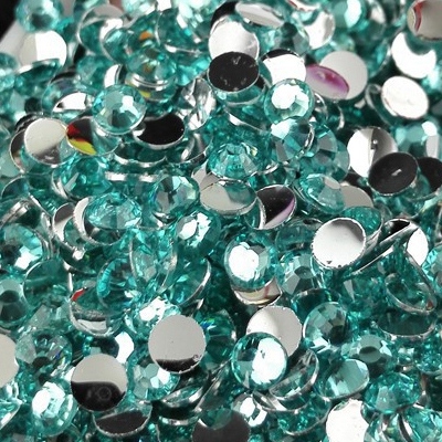 Strass 3mm - 10 000 pièces - Multiple Facets Lake Blue Green