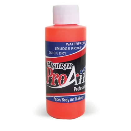 Fard fluide Waterproof FLUO pour arographe ProAiir HYBRID 2oz (60 ml) - Flo Orange