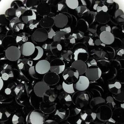Strass 3mm - 10 000 pices - Multiple Facets Black