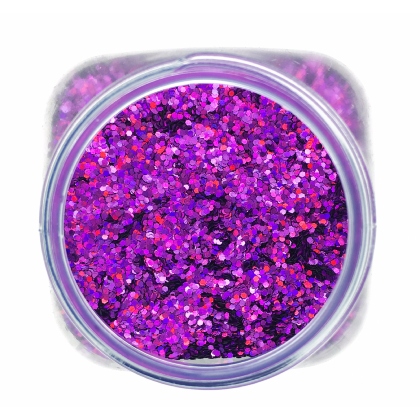 Paillettes paisses de maquillage 1mm 100g Violet Hologramme