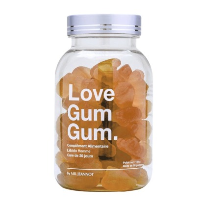 Love Gum Gum. 60 Compléments Alimentaires Libido Homme 150g