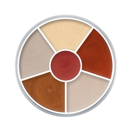 Palette de 6 Fards gras Cream Color Circle Interferenz n1 30g